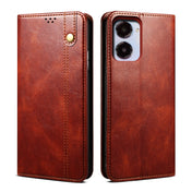 For Realme 10 4G Oil Wax Crazy Horse Texture Leather Phone Case(Brown) Eurekaonline