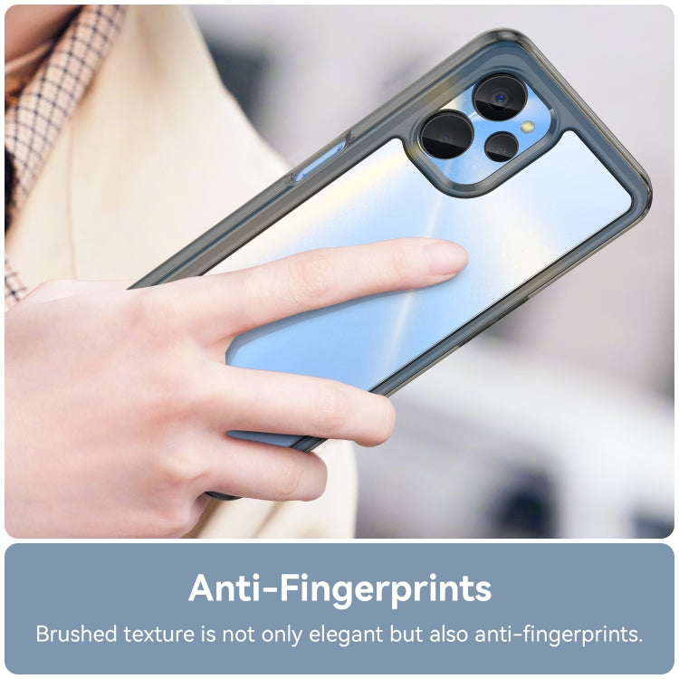 For Realme 10S 5G Colorful Series Acrylic + TPU Phone Case(Transparent Grey) Eurekaonline