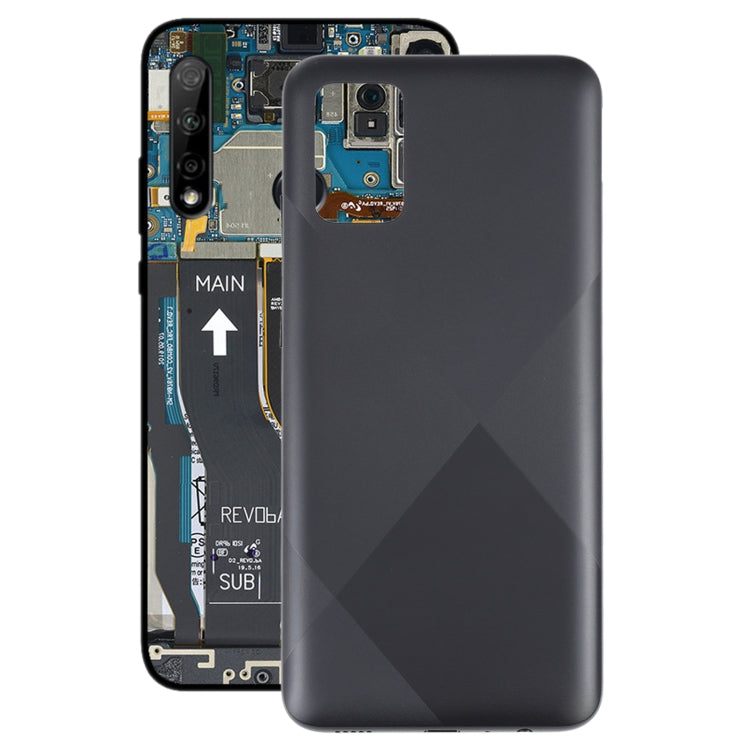 For Samsung Galaxy A02s Battery Back Cover (Black) Eurekaonline