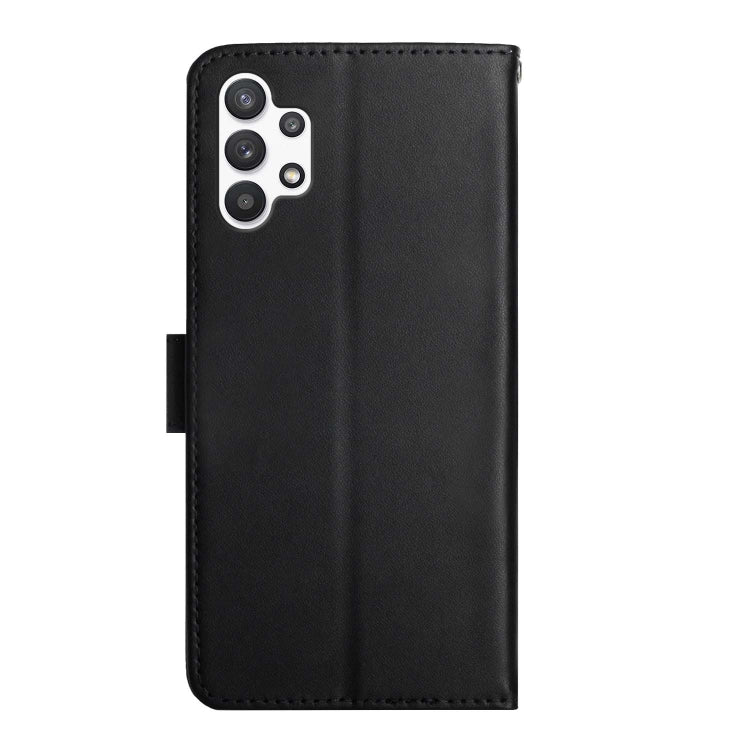 For Samsung Galaxy A32 5G Genuine Leather Fingerprint-proof Horizontal Flip Phone Case(Black) Eurekaonline