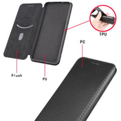 For Samsung Galaxy A42 5G Carbon Fiber Texture Horizontal Flip TPU + PC + PU Leather Case with Card Slot(Brown) Eurekaonline
