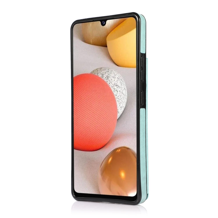 For Samsung Galaxy A42 5G Double Buckle Mandala PU+TPU Phone Case(Green) Eurekaonline
