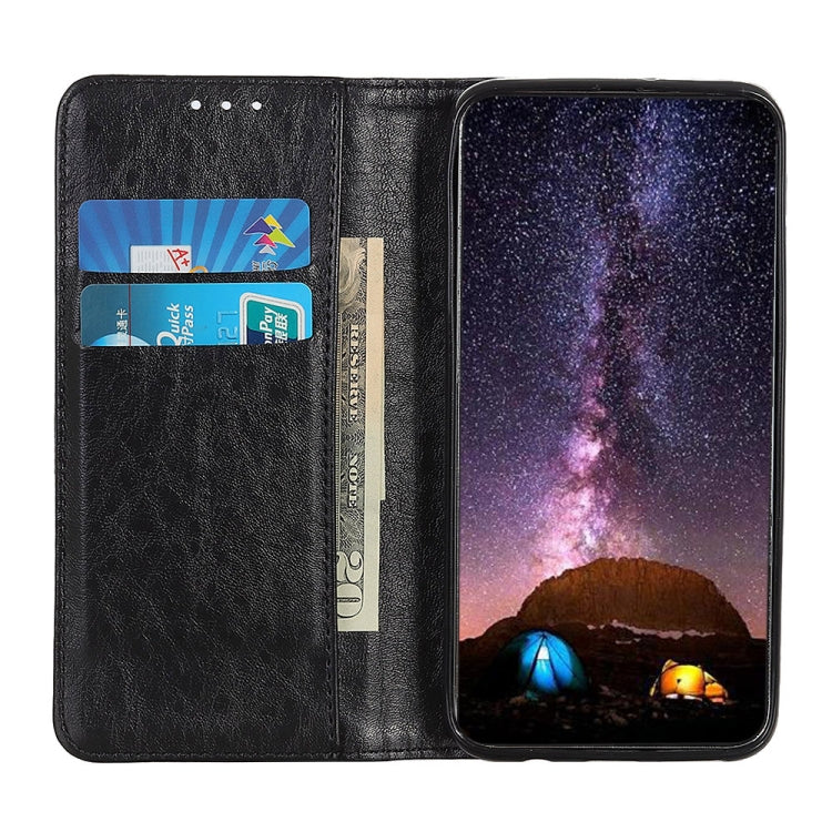 For Samsung Galaxy A42 5G Magnetic Crazy Horse Texture Horizontal Flip Leather Case with Holder & Card Slots & Wallet(Black) Eurekaonline