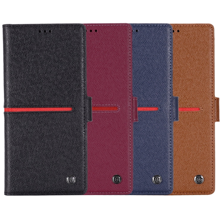 For Samsung Galaxy Note 20 GEBEI Top-grain Leather Horizontal Flip Protective Case with Holder & Card Slots & Wallet & Photo Frame(Brown) Eurekaonline