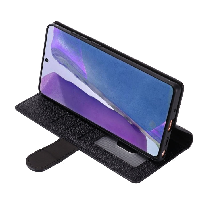 For Samsung Galaxy Note 20 GEBEI Top-grain Leather Horizontal Flip Protective Case with Holder & Card Slots & Wallet & Photo Frame(Wine Red) Eurekaonline