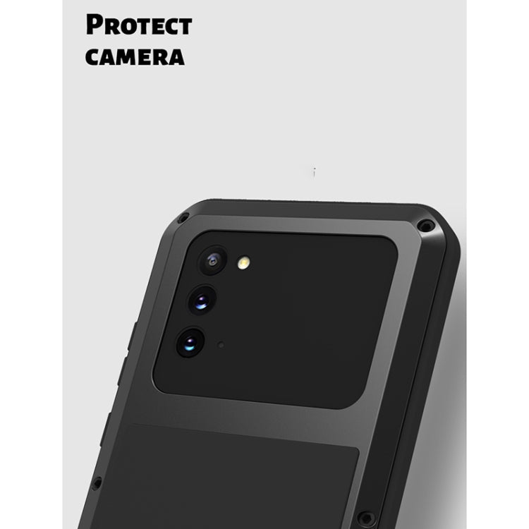 For Samsung Galaxy Note 20 LOVE MEI Metal Shockproof Waterproof Dustproof Protective Case without Glass(Army Green) Eurekaonline