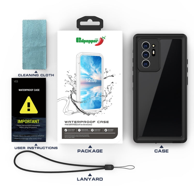 For Samsung Galaxy Note20 Ultra 5G RedPepper Shockproof Scratchproof Dust-proof PC + TPU Protective Case(Blue) Eurekaonline