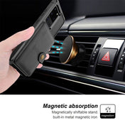For Samsung Galaxy S20 Ultra Magnetic Wallet Card Bag Leather Phone Case(Black) Eurekaonline