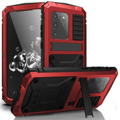 For Samsung Galaxy S20 Ultra R-JUST Waterproof Shockproof Dustproof Metal + Silicone Protective Case(Red) Eurekaonline
