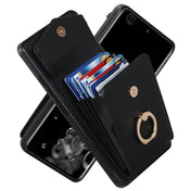 For Samsung Galaxy S20 Ultra Ring Holder RFID Card Slot Phone Case(Black) Eurekaonline