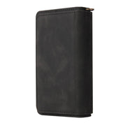For Samsung Galaxy S20 Ultra Skin Feel PU + TPU Horizontal Flip Leather Case with Holder & 15 Cards Slot & Wallet & Zipper Pocket & Lanyard(Black) Eurekaonline