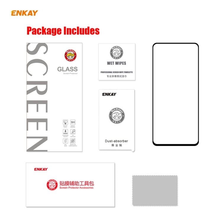 For Samsung Galaxy S21+ 5G 1pc ENKAY Hat-Prince Full Glue 0.26mm 9H 2.5D Tempered Glass Full Coverage Film Support Fingerprint Unlock Eurekaonline