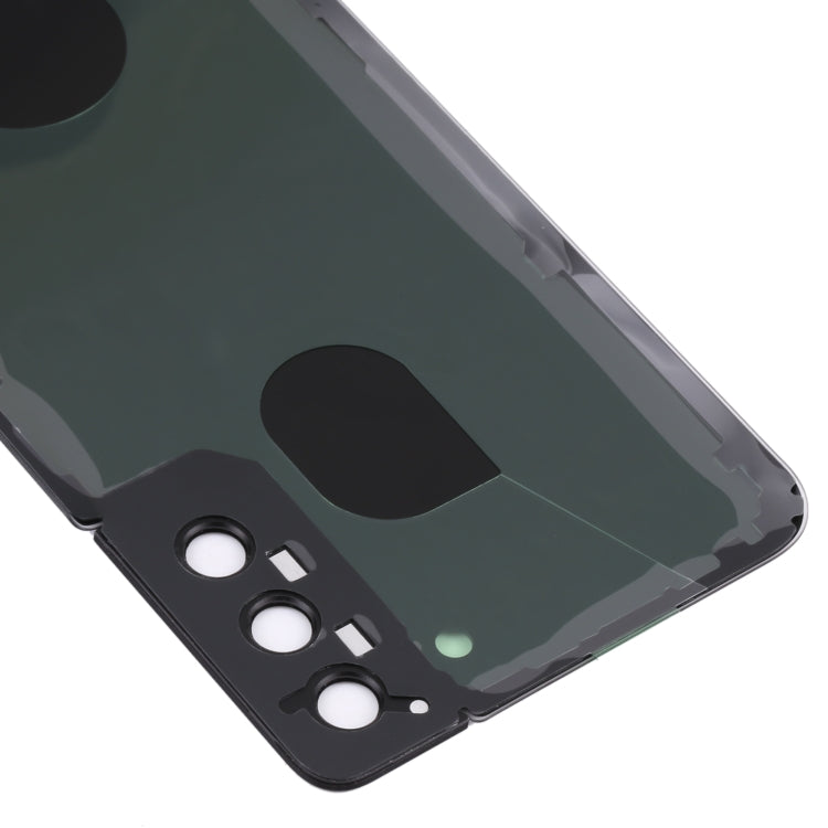 For Samsung Galaxy S21+ 5G Battery Back Cover with Camera Lens Cover (Black) Eurekaonline