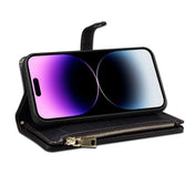 For Samsung Galaxy S21+ 5G ESEBLE Star Series Lanyard Zipper Wallet RFID Leather Case(Black) Eurekaonline