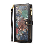 For Samsung Galaxy S21+ 5G ESEBLE Star Series Lanyard Zipper Wallet RFID Leather Case(Black) Eurekaonline