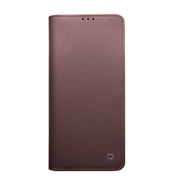 For Samsung Galaxy S21+ 5G QIALINO Classic Gen2 Genuine Leather Phone Case(Brown) Eurekaonline