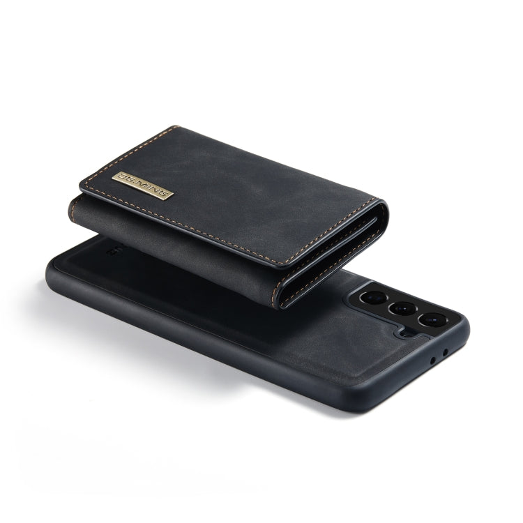 For Samsung Galaxy S21+ DG.MING M1 Series 3-Fold Multi Card Wallet + Magnetic Back Cover Shockproof Case with Holder Function(Black) Eurekaonline