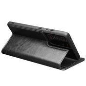 For Samsung Galaxy S21 Ultra 5G QIALINO Genuine Leather Phone Case(Black) Eurekaonline