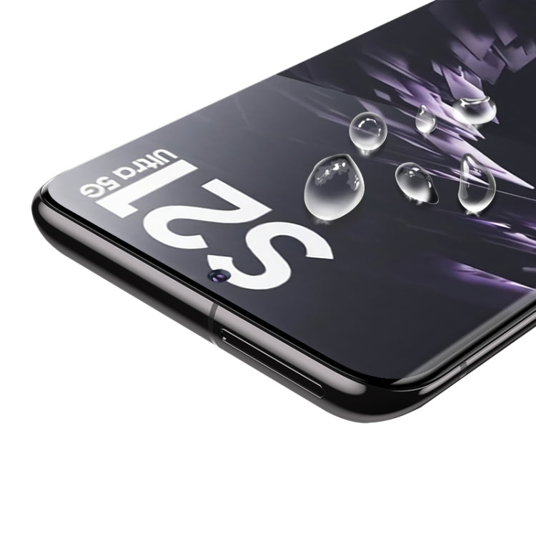 For Samsung Galaxy S21 Ultra/ S30 Ultra mocolo 0.33mm 9H 3D Curved Full Screen Tempered Glass Film, Fingerprint Unlock Support Eurekaonline