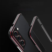 For Samsung Galaxy S22+ 5G Aurora Series Lens Protector + Metal Frame Protective Phone Case(Gold Silver) Eurekaonline