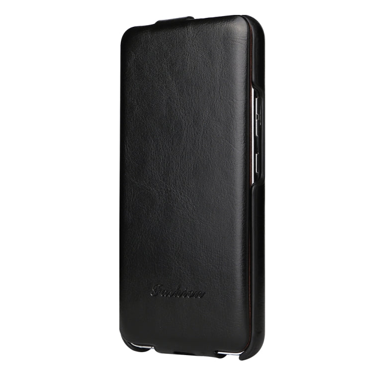 For Samsung Galaxy S22 5G Fierre Shann 64 Texture Vertical Flip PU Leather Phone Case(Black) Eurekaonline
