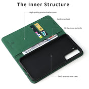For Samsung Galaxy S22+ 5G Fierre Shann Crocodile Texture Magnetic Genuine Leather Phone Case(Green) Eurekaonline