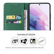 For Samsung Galaxy S22+ 5G Fierre Shann Crocodile Texture Magnetic Genuine Leather Phone Case(Green) Eurekaonline