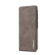For Samsung Galaxy S22+ 5G LC.IMEEKE Hon Ancient Series Horizontal Flip Leather Phone Case(Coffee) Eurekaonline
