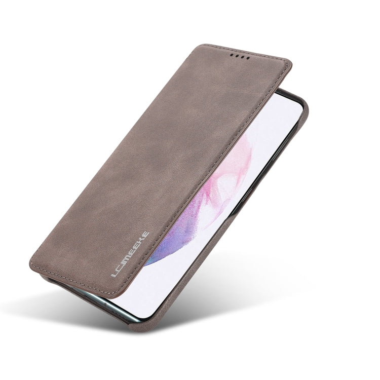 For Samsung Galaxy S22+ 5G LC.IMEEKE Hon Ancient Series Horizontal Flip Leather Phone Case(Coffee) Eurekaonline