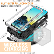 For Samsung Galaxy S22 5G R-JUST Sliding Camera Metal + Silicone Holder Phone Case(Silver) Eurekaonline