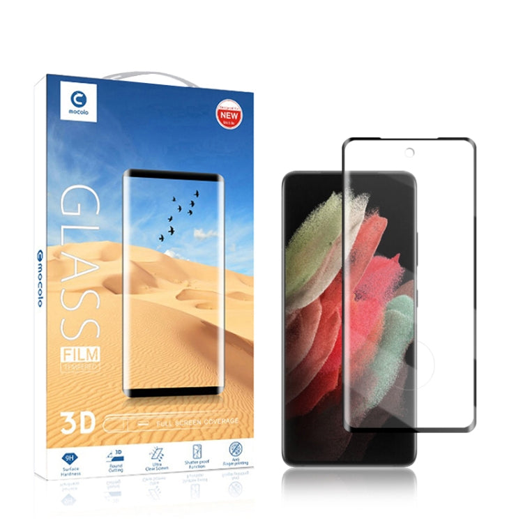 For Samsung Galaxy S22+ 5G mocolo 9H 3D Full Screen Curved Surface Film(Black) Eurekaonline