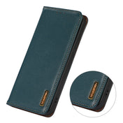 For Samsung Galaxy S22 Ultra 5G KHAZNEH Nappa Top Layer Cowhide Leather Phone Case(Green) Eurekaonline