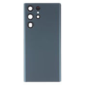 For Samsung Galaxy S22 Ultra 5G SM-S908B Battery Back Cover with Camera Lens Cover (Green) Eurekaonline