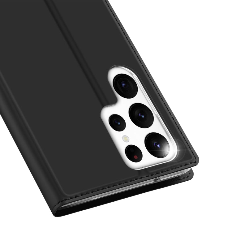 For Samsung Galaxy S23 Ultra 5G DUX DUCIS Skin Pro Series Flip Leather Phone Case(Black) Eurekaonline