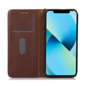 For Samsung Galaxy S23 Ultra 5G KHAZNEH Nappa Top Layer Cowhide Leather Phone Case(Brown) Eurekaonline
