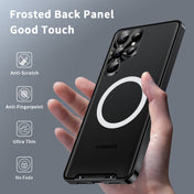For Samsung Galaxy S23 Ultra 5G MagSafe Magnetic Frosted Metal Phone Case(Black) Eurekaonline