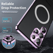 For Samsung Galaxy S23 Ultra 5G MagSafe Magnetic Frosted Metal Phone Case(Purple) Eurekaonline