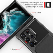 For Samsung Galaxy S23 Ultra 5G Magnetic Wallet Card Bag Leather Phone Case(Black) Eurekaonline