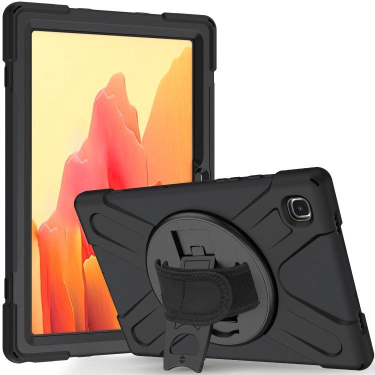 T505 360 Degree Rotation PC + Silicone Protective Case with Holder & Hand-strap(Black) Eurekaonline