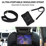 For Samsung Galaxy Tab A8 10.5 2021 360 Degree Rotation Contrast Color Silicone + PC Tablet Case(Black) Eurekaonline