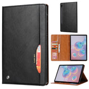 For Samsung Galaxy Tab S7 FE Knead Skin Texture Horizontal Flip Leather Case with Photo Frame & Holder & Card Slots & Wallet(Black) Eurekaonline