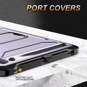 For Samsung Galaxy Tab S7/S8 Explorer PC + TPU Tablet Protective Case with Pen Slot(Purple) Eurekaonline