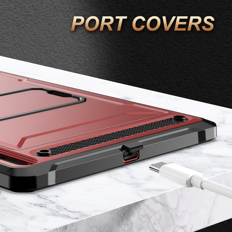 For Samsung Galaxy Tab S7+/S8+/S7 FE Explorer PC + TPU Tablet Protective Case(Red) Eurekaonline