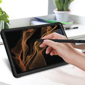 For Samsung Galaxy Tab S8 Ultra Silicone + PC Shockproof Protective Tablet Case(Black) Eurekaonline