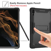 For Samsung Galaxy Tab S8 Ultra Silicone + PC Shockproof Protective Tablet Case(Black) Eurekaonline
