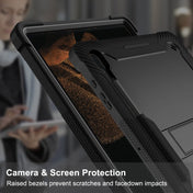For Samsung Galaxy Tab S8 Ultra Silicone + PC Shockproof Protective Tablet Case(Black) Eurekaonline