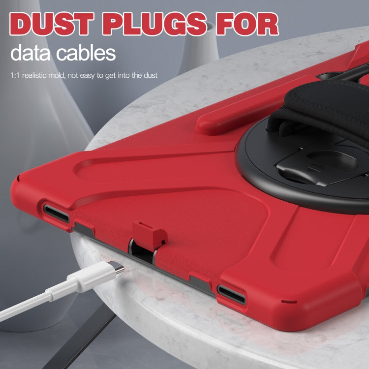 For Samsung Galaxy Tab S8 Ultra Silicone + PC Tablet Case(Red) Eurekaonline