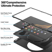 For Samsung Galaxy Tab S8 Ultra / X900 360 Rotation Handle Grip TPU + PC Tablet Case(Black) Eurekaonline