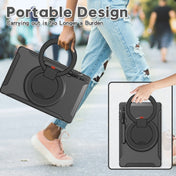 For Samsung Galaxy Tab S8 Ultra / X900 360 Rotation Handle Grip TPU + PC Tablet Case(Black) Eurekaonline