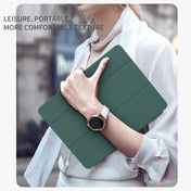 For Samsung Galaxy Tab S8+ / X800 3-folding Honeycomb TPU Smart Leather Tablet Case(Black) Eurekaonline